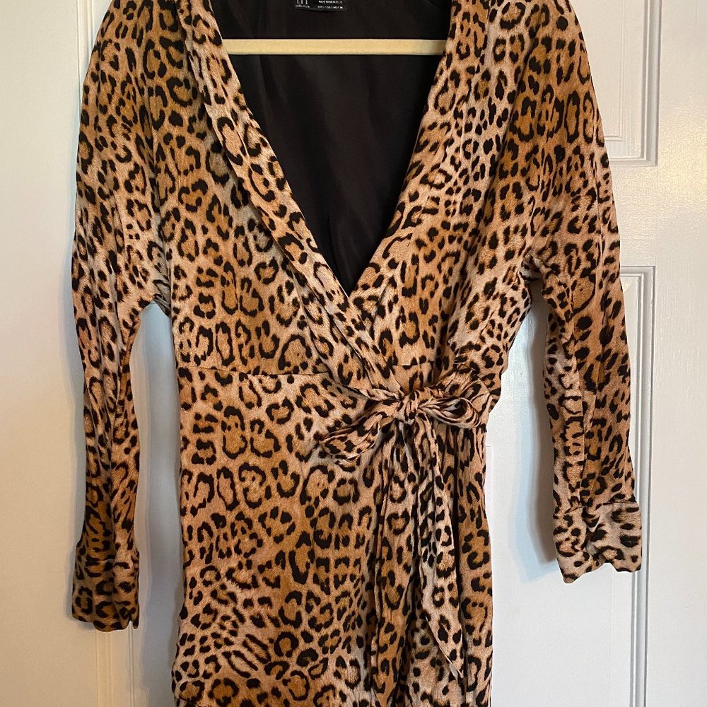 Leopard Wrap Dress (Zara TRF)
